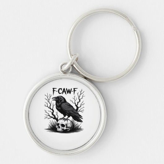 F Caw F Essentiële Vintage Coole Look Sleutelhanger (Voorkant)