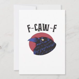 F Caw F Essentiële Vintage Grafische Look Feestdagenkaart