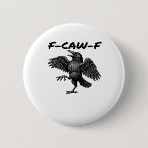 F Caw F Essentiële Vintage Grafische Look Ronde Button 5,7 Cm