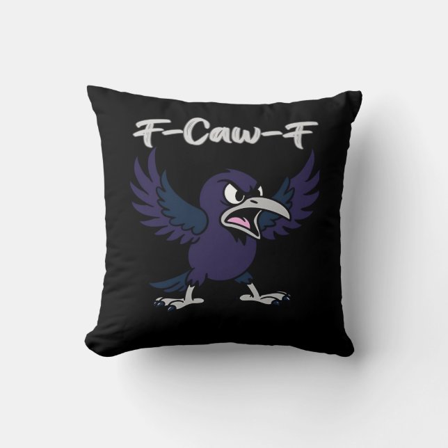 F-Caw-F Esthetische Grafiek Kussen (Voorkant)