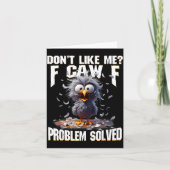 F Caw F Funny Angry Chicken Don't Like Me Problem  Kaart (Voorkant)