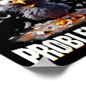 F Caw F Funny Angry Chicken Don't Like Me Problem  Poster (Hoek)