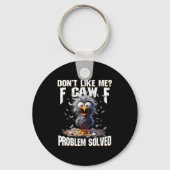 F Caw F Funny Angry Chicken Don't Like Me Problem  Sleutelhanger (Voorkant)