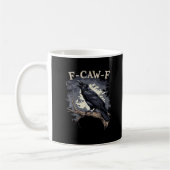 F Caw F Funny Bird Crow Creative Casual Design Koffiemok (Links)