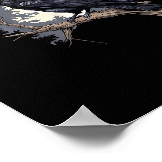 F Caw F Funny Bird Crow Creative Casual Design Poster (Hoek)