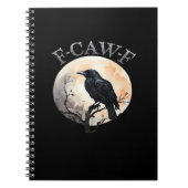 F Caw F Funny Bird Moon Minimal Clean Style Notitieboek (Voorkant)