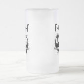 F-Caw-F Funny Bird Quote Gifts  Matglas Bierpul (Center)