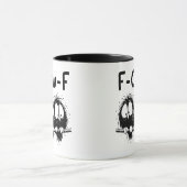 F-Caw-F Funny Bird Quote Gifts Mok (Midden)