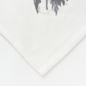 F-caw-f Funny Black Bird Black Crow Fleece Deken (Hoek)