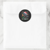 F-caw-f Funny Black Bird Humor Christmas Ugly Swea Ronde Sticker (Tas)