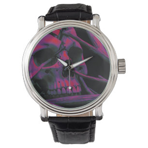 F-CAW-F Funny Black Crow Bird Horloge