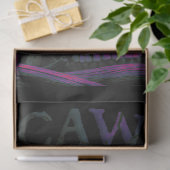 F-CAW-F Funny Black Crow Bird Tissuepapier (Geschenk)