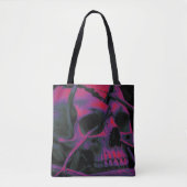 F-CAW-F Funny Black Crow Bird Tote Bag (Voorkant)