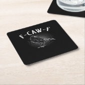 F-Caw-F Funny Casual Kartonnen Onderzetters (Schuin)