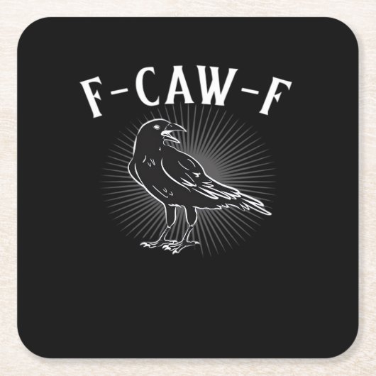 F-Caw-F Funny Casual Kartonnen Onderzetters (Voorkant)