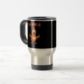 F Caw F Funny Chicken Classic Aesthetic Design Reisbeker (Voorkant links)