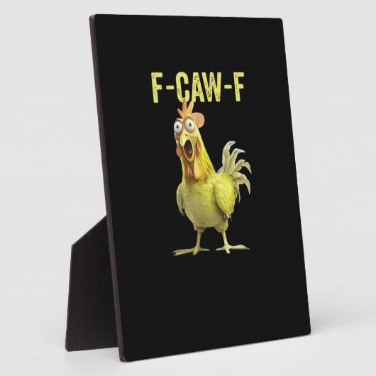 F-Caw-F Funny Chicken Classic Creative Casual Fotoplaat (Zijkant)