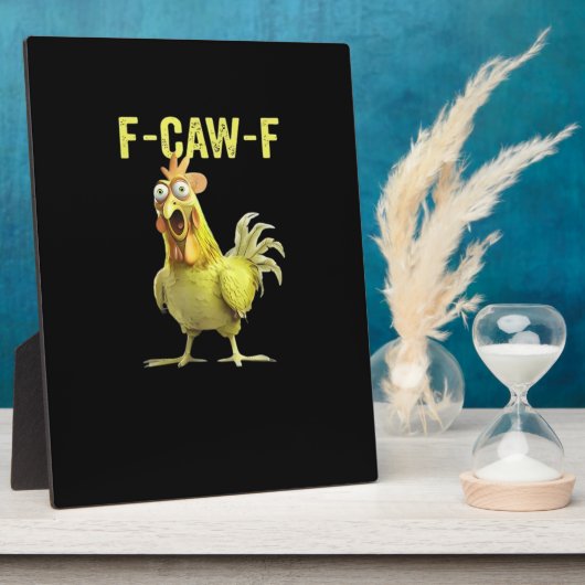 F-Caw-F Funny Chicken Classic Creative Casual Fotoplaat (Zijkant)