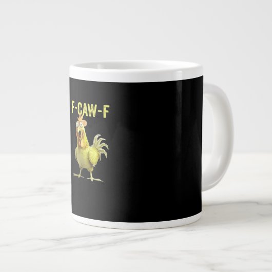 F Caw F Funny Chicken Classic Creative Casual Grote Koffiekop (Voorkant rechts)