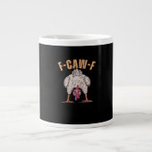 F Caw F Funny Chicken Classic Retro Cool Style Grote Koffiekop (Voorkant)