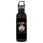 F Caw F Funny Chicken Classic Retro Cool Style Waterfles (Voorkant)