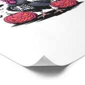 F-Caw-F Funny Chicken Classic Retro Graphic Poster (Hoek)