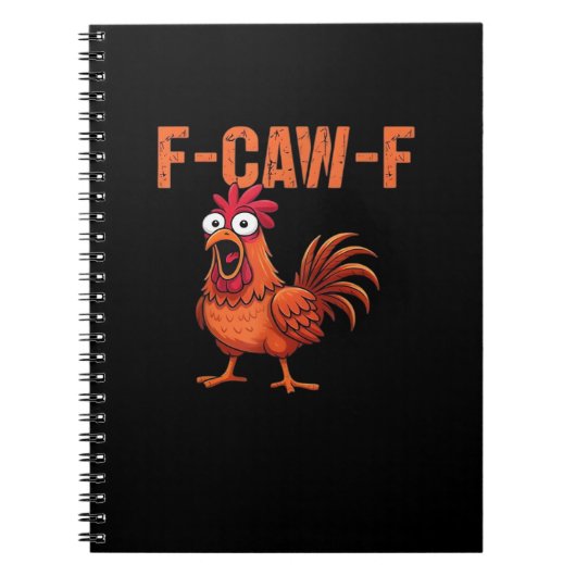 F Caw F Funny Chicken Classic Trendy Modern Style Notitieboek (Voorkant)