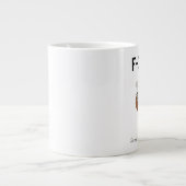 F-Caw-F Funny Chicken Coffee Mug | Hilarious Roost Grote Koffiekop (Voorkant)