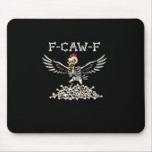 F Caw F Funny Chicken Halloween Cool Unique Style Muismat (Voorkant)
