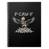 F Caw F Funny Chicken Halloween Cool Unique Style Notitieboek (Voorkant)