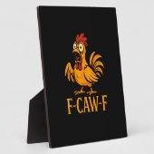 F-Caw-F Funny Chicken Humor Chicken Meme Chicken L Fotoplaat (Zijkant)