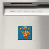 F-caw-f Funny Chicken Humor F-caw-f Quote Rooster  Magneet (Insitu (Vaatwasser))