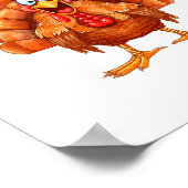 F-caw-f Funny Chicken Humor F-caw-f Turkey Meme Th Poster (Hoek)