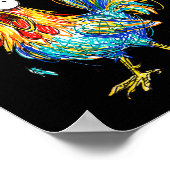 F-caw-f Funny Chicken Humor Quote Rooster Meme Poster (Hoek)