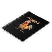 F Caw F Funny Chicken Humor Rooster Meme Classic Notitieboek (Linkerzijde)