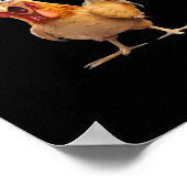 F Caw F Funny Chicken Humor Rooster Meme Classic Poster (Hoek)