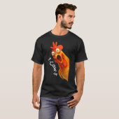 F-Caw-F Funny Chicken Meme Design T-shirt (Voorkant volledig)