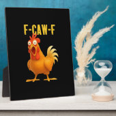 F Caw F Funny Chicken Meme Trendy Modern Style Fotoplaat (Zijkant)