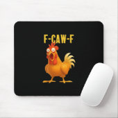 F Caw F Funny Chicken Meme Trendy Modern Style Muismat (Met muis)