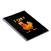 F Caw F Funny Chicken Meme Trendy Modern Style Notitieboek (Rechterzijde)