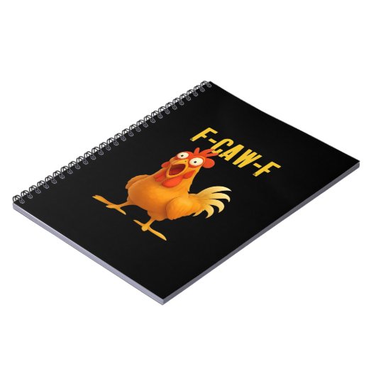 F Caw F Funny Chicken Meme Trendy Modern Style Notitieboek (Linkerzijde)