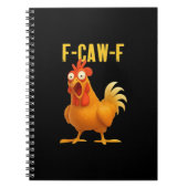 F Caw F Funny Chicken Meme Trendy Modern Style Notitieboek (Voorkant)