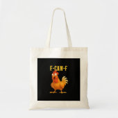 F Caw F Funny Chicken Meme Trendy Modern Style Tote Bag (Voorkant)