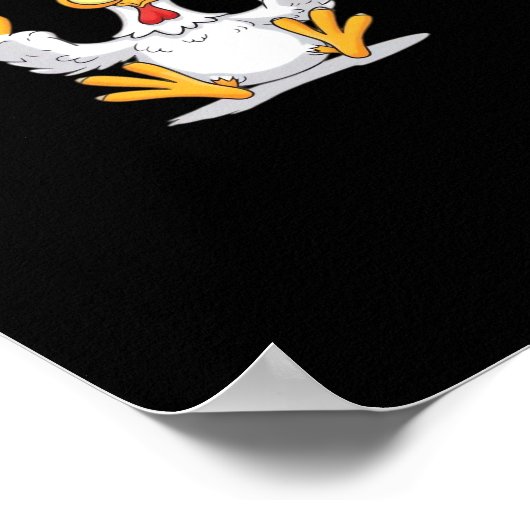 F-Caw-F Funny Chicken Retro Classic Poster (Hoek)