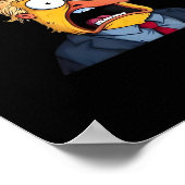 F-Caw-F Funny Chicken Rooster Classic Poster (Hoek)