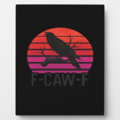 F-Caw-F Funny Crow Classic Minimal Clean Fotoplaat (Voorkant)