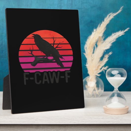 F-Caw-F Funny Crow Classic Minimal Clean Fotoplaat (Zijkant)