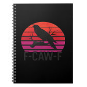 F-Caw-F Funny Crow Classic Minimal Clean Notitieboek (Voorkant)