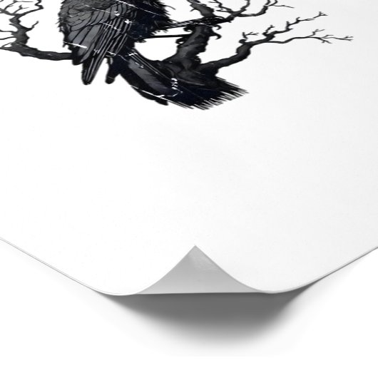 F-Caw-F Funny Crow Essential Cool Unique Poster (Hoek)