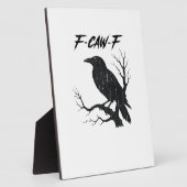 F-Caw-F Funny Crow Fotoplaat (Zijkant)